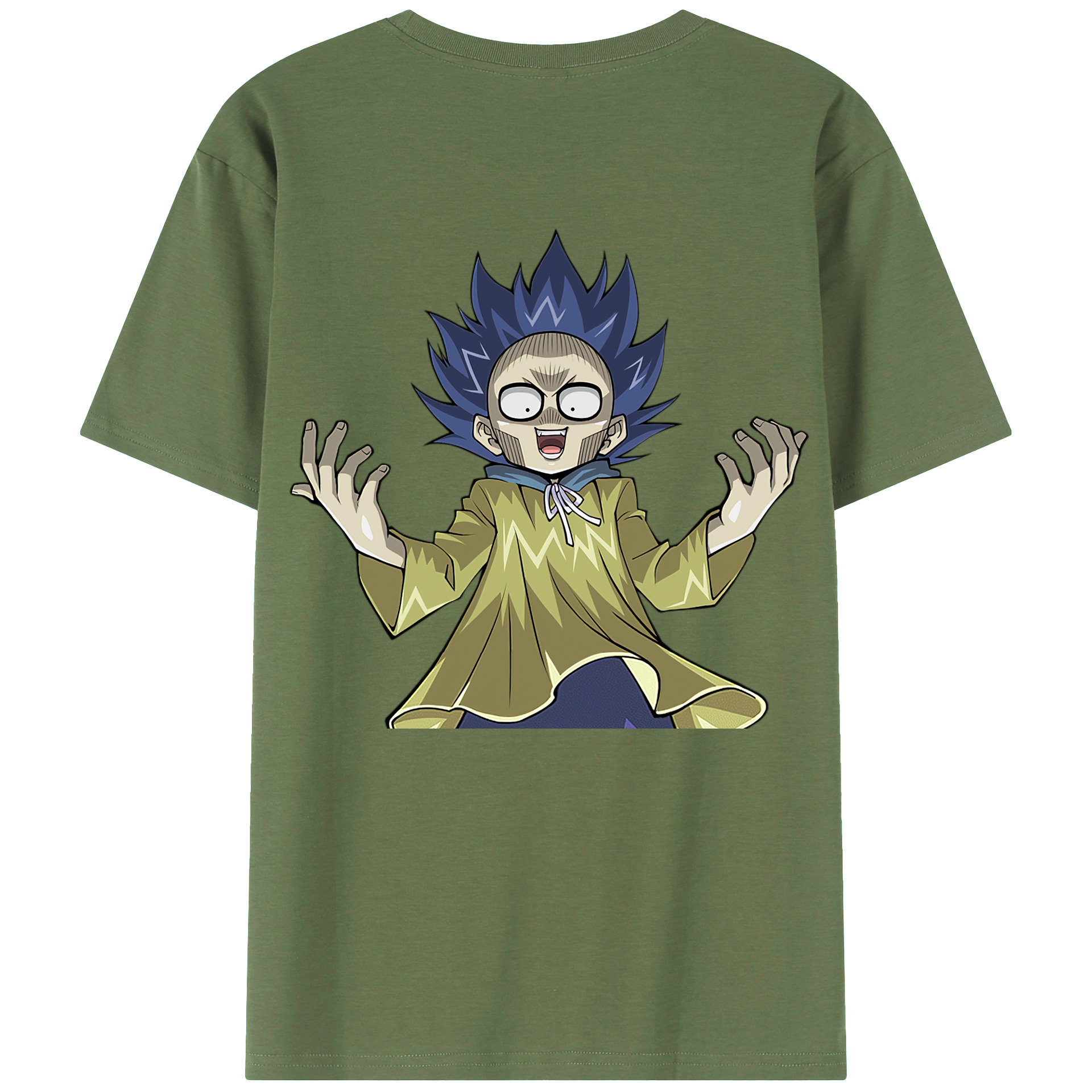 （画像用） 遊☆戯☆王 Yu-Gi-Oh! 綿100％ メンズ半袖Tシャツ（バックプリント） 通気性